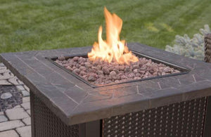 Classic 3000 BTU Propane Stainless Steel Fire Pit Table - Adler's Store