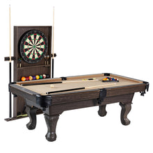 Load image into Gallery viewer, Classic 90 Inch Billiards Table with Cue Rack and Dartboard Set - Adler&#39;s Store