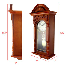 Load image into Gallery viewer, Classic Antique Style Chiming Padauk Oak finish Wall Clock - Adler&#39;s Store