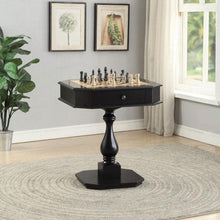 Load image into Gallery viewer, Classic Wooden Chess End Table With 2-1 Reversible Game Board Top and Drawers - Adler&#39;s Store