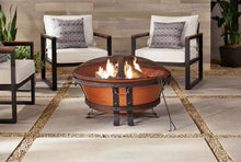 Load image into Gallery viewer, Copper 34 Inch Cauldron Style Cast Iron Fire Pit - Adler&#39;s Store