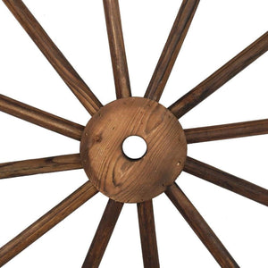 Decorative Vintage Western Style Hanging Carbonized Fir Wood Wagon Wheel - Set of 2 - Adler's Store