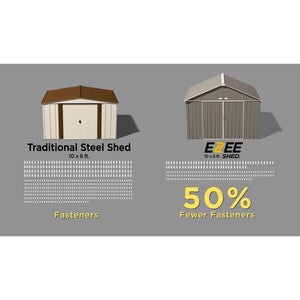 Easy Assembly 10 x 8 Foot Metal Storage Shed - Adler's Store