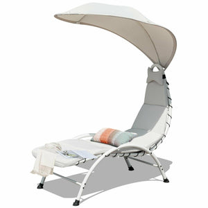 Extreme leisure Patio Chaise Lounger with Canopy - Adler's Store
