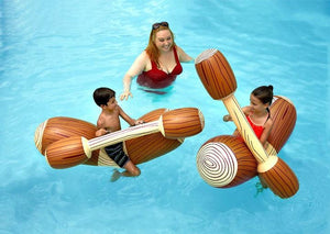 Floating Log Jousting Inflatable Pool Game - Adler's Store
