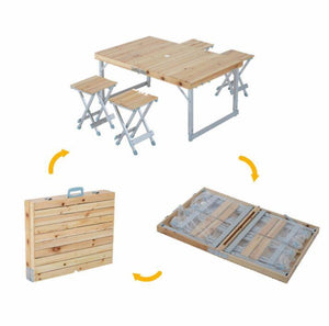 Folding Picnic Table With 4 Seats - Adler's Store