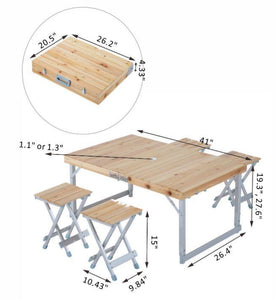 Folding Picnic Table With 4 Seats - Adler's Store