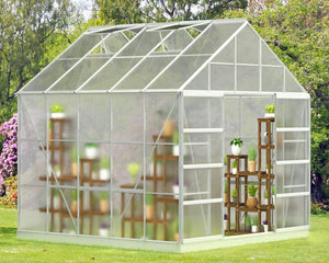 Garden Enthusiast Aluminum Frame Walk-in Polycarbonate Greenhouse - Adler's Store