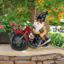 Load image into Gallery viewer, Garden Gnome Statue Axle Grease Biker - Adler&#39;s Store