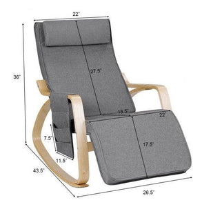 Grey Adjustable Rocking Chair - Adler's Store