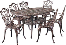 Load image into Gallery viewer, Haitian Cast Aluminum 7-piece Patio Dining Set - Adler&#39;s Store