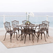 Load image into Gallery viewer, Haitian Cast Aluminum 7-piece Patio Dining Set - Adler&#39;s Store