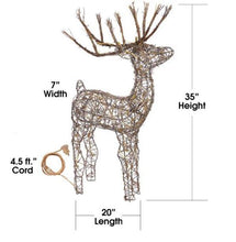 Load image into Gallery viewer, Halogen Lighted Proud Reindeer Display - Adler's Store