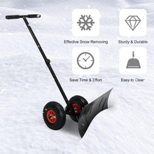 Load image into Gallery viewer, Heavy Duty 5 level Adjustable Rolling Steel Snow Shovel - Adler&#39;s Store