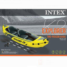 Load image into Gallery viewer, Inflatable 2 Person Kayak with 2 Oars and Hand Pump - Adler&#39;s Store