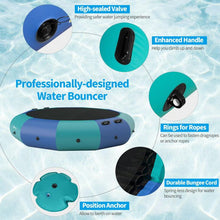 Load image into Gallery viewer, Inflatable Recreational Water Bouncer Trampoline with Pump and Anchor - Adler&#39;s Store