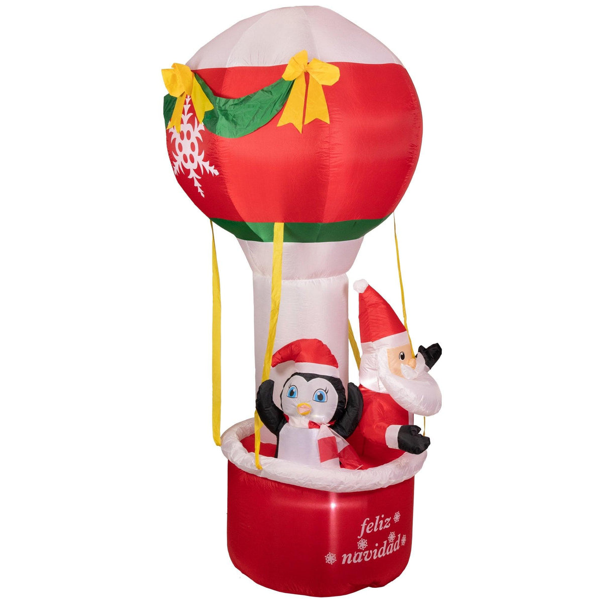 Inflatable Santa Hot Air Balloon Outdoor Christmas Decoration