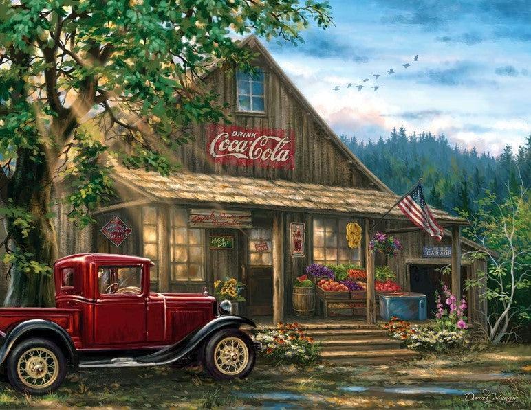Jigsaw Puzzle Country General Store 1000 Piece Large 30 by 24 Inch Puzzle - Adler's Store