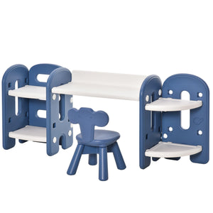 Kids 2 Piece Adjustable Multi-Use Organizer Table and Chair Set - Adler's Store
