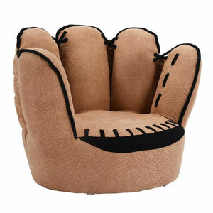 Kids Baseball Glove Shaped Sofa Chair with Sturdy Wood Construction - Adler's Store
