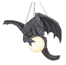 Load image into Gallery viewer, Majestic Chandelier Hanging Medieval Dragon Lamp Sculpture - Adler&#39;s Store