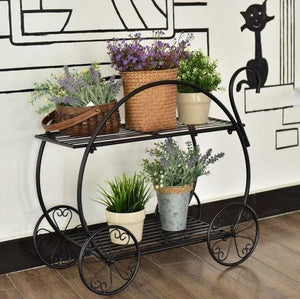 Metal Flower Pot Display Cart - Adler's Store