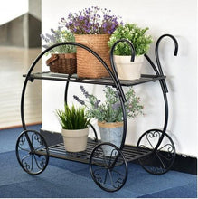 Load image into Gallery viewer, Metal Flower Pot Display Cart - Adler&#39;s Store