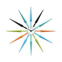 Load image into Gallery viewer, Multicolor Mid Century Modern 24 Inch Wall Clock - Adler&#39;s Store