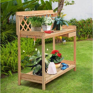 Multifunctional Garden Solid Wood Potting Station - Adler's Store