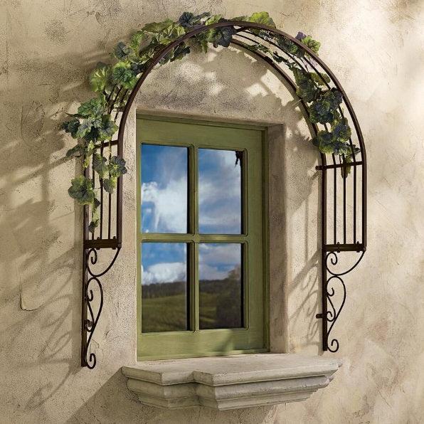 Ornamental Metal Garden And Patio Thornbury Window Trellis - Adler's Store