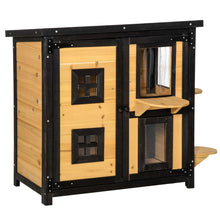 Load image into Gallery viewer, Outdoor 2-Tier Weather Resistant Kitty Shelter - Adler&#39;s Store