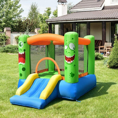 Outdoor Fun Inflatable Bounce House with Slider and 480W Blower - Adler's Store