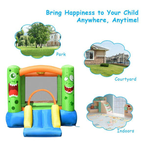 Outdoor Fun Inflatable Bounce House with Slider and 480W Blower - Adler's Store