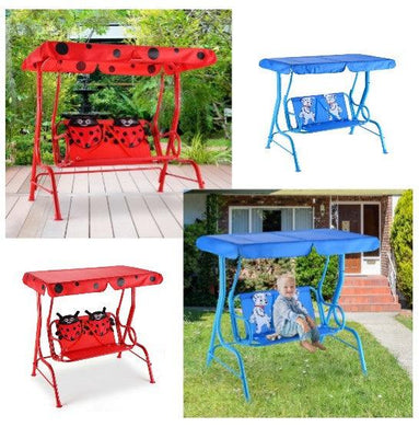 Outdoor Kids Patio 2 Seater Swing Bench With Canopy - Adler's Store