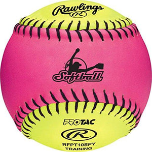 Pink and Optic Yellow Soft Training Softball - Adler's Store