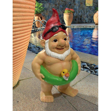 Pool Party Pete Gnome Statue - Adler's Store