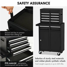 Load image into Gallery viewer, Portable 2-in-1 Detachable Steel Tool Chest and Cabinet - Adler&#39;s Store