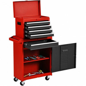 Portable 2-in-1 Detachable Steel Tool Chest and Cabinet - Adler's Store