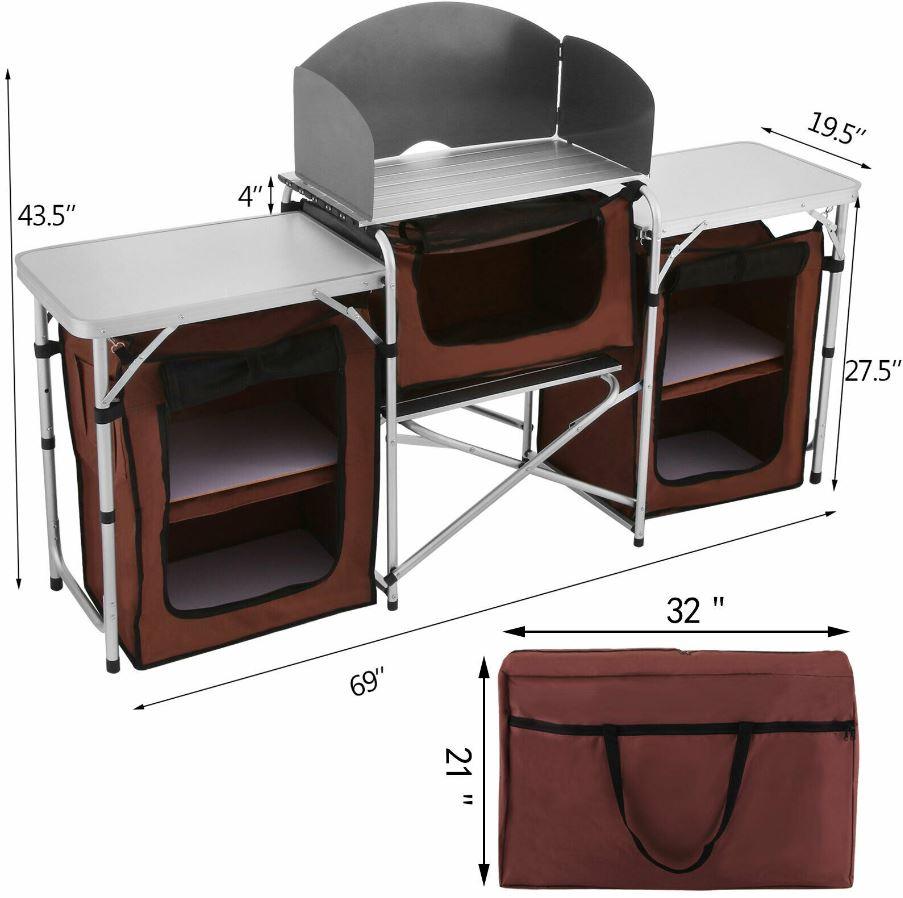 Portable Camping Cooking Storage Rack