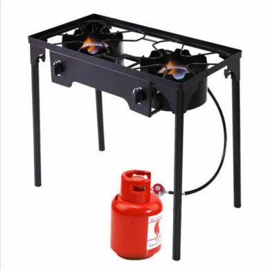 Portable Double Burner Propane Gas Cooker - Adler's Store