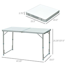 Load image into Gallery viewer, Portable Folding Picnic Table with Aluminum Legs - Adler&#39;s Store