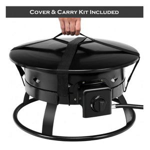 Portable Outdoor Smokeless Propane Gas Fire Pit with Cover and Carry Kit - Adler's Store