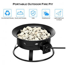 Load image into Gallery viewer, Portable Outdoor Smokeless Propane Gas Fire Pit with Cover and Carry Kit - Adler&#39;s Store