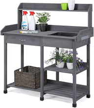 Load image into Gallery viewer, Potting Table with Sink and Shelves - Adler&#39;s Store