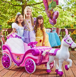 Royal Princess Horse and Carriage Battery Powered 6 Volt Kids Ride-On Toy - Adler's Store