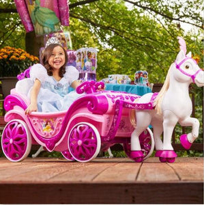 Royal Princess Horse and Carriage Battery Powered 6 Volt Kids Ride-On Toy - Adler's Store