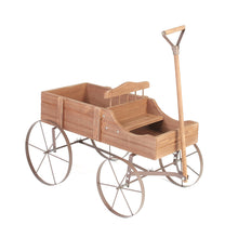 Load image into Gallery viewer, Rustic Old Country Style Wooden Wagon Garden Planter - Adler&#39;s Store