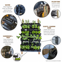 Load image into Gallery viewer, Self Watering Vertical Garden Growing Rack with Built-in Drip Line Irrigation System - Adler&#39;s Store