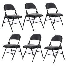 Load image into Gallery viewer, Set of 6 Metal Frame Folding Chairs - Adler&#39;s Store