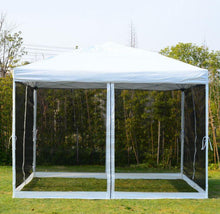 Load image into Gallery viewer, Silver Pop Up 10 x 10 Ft Tent with Mesh net and Carry Bag - Adler&#39;s Store